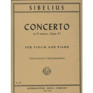 Sibelius, Jean - Concerto In d minor Op. 47. For Violin & Piano. Published by International Music